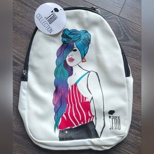 "Pardon my fro" small backpack